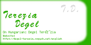 terezia degel business card